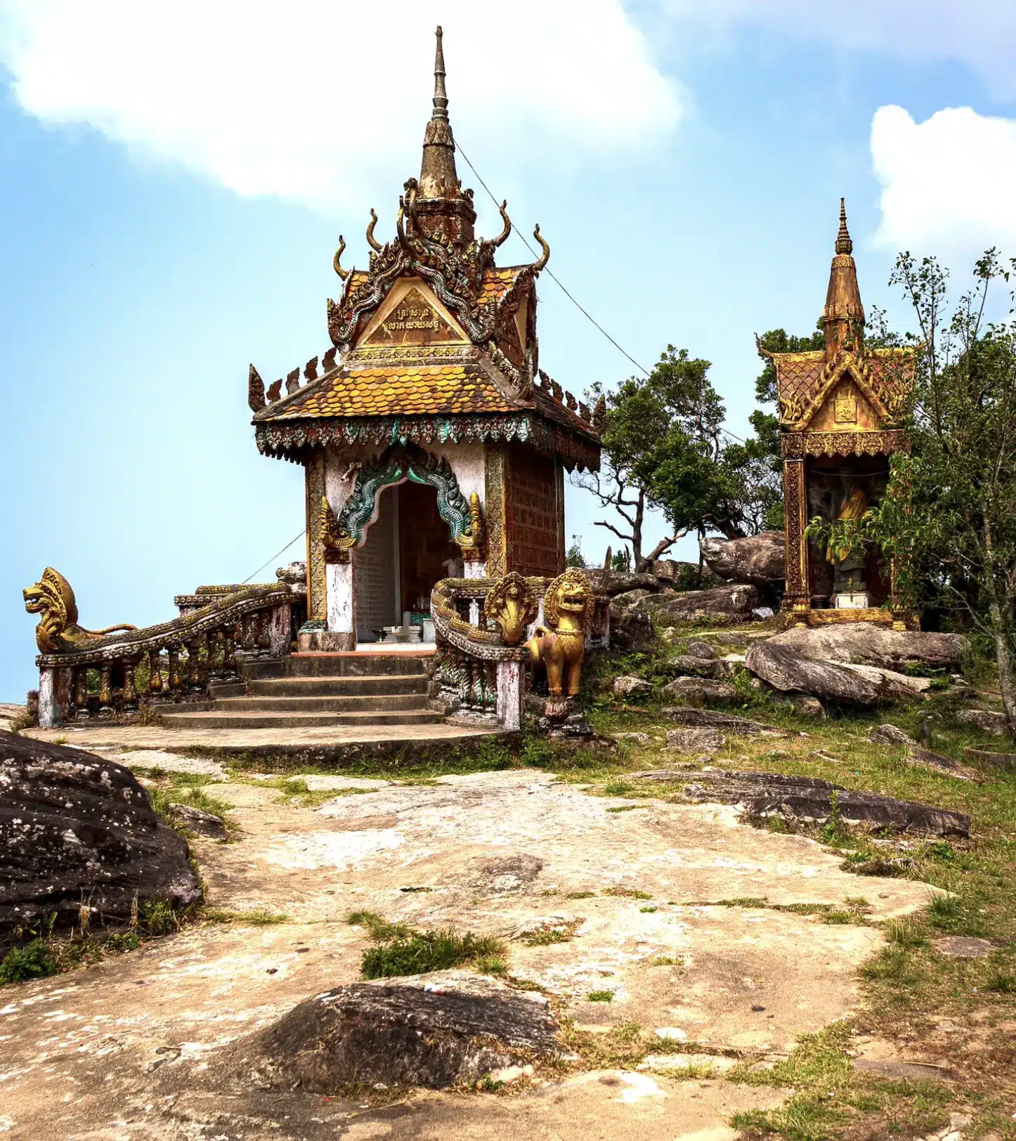 The temples of Kampot, Cambodia.